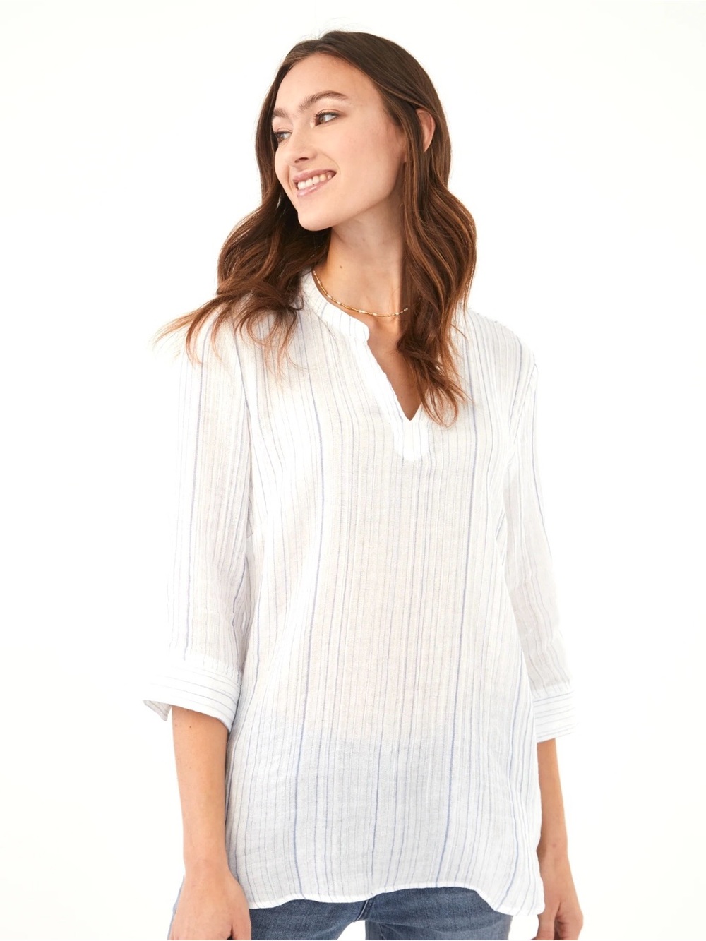 NWT FDJ French Dressing Jeans Textured Tunic Top